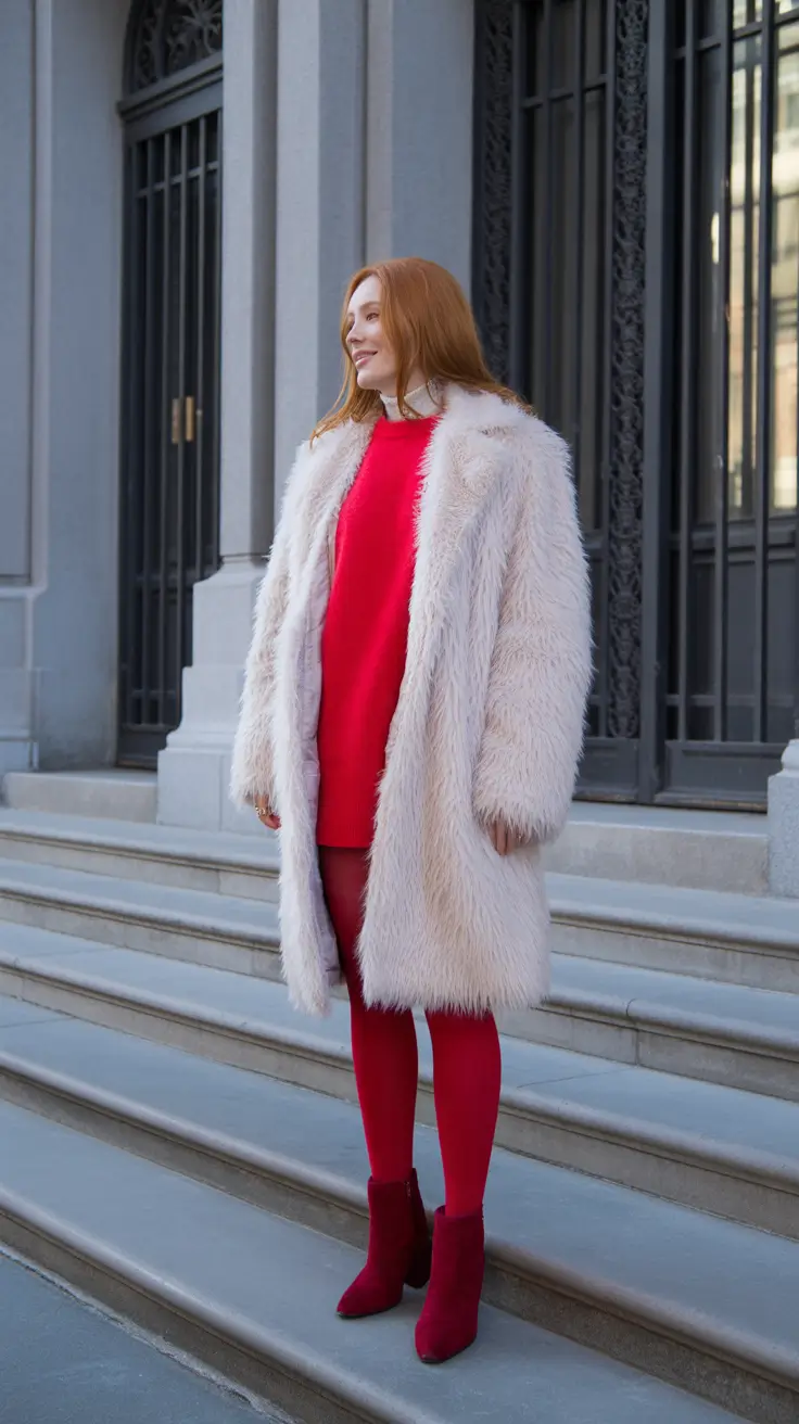 winter outfits cold freezing snow scarlet confidence