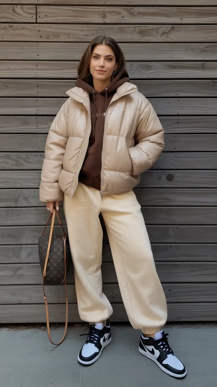 winter outfits cold freezing snow laidback luxe