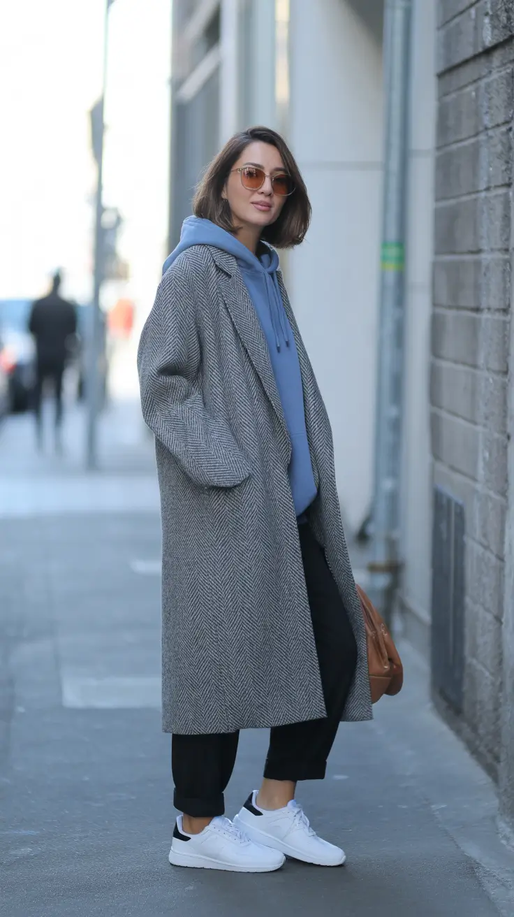 winter outfits cold freezing snow relaxed city layers