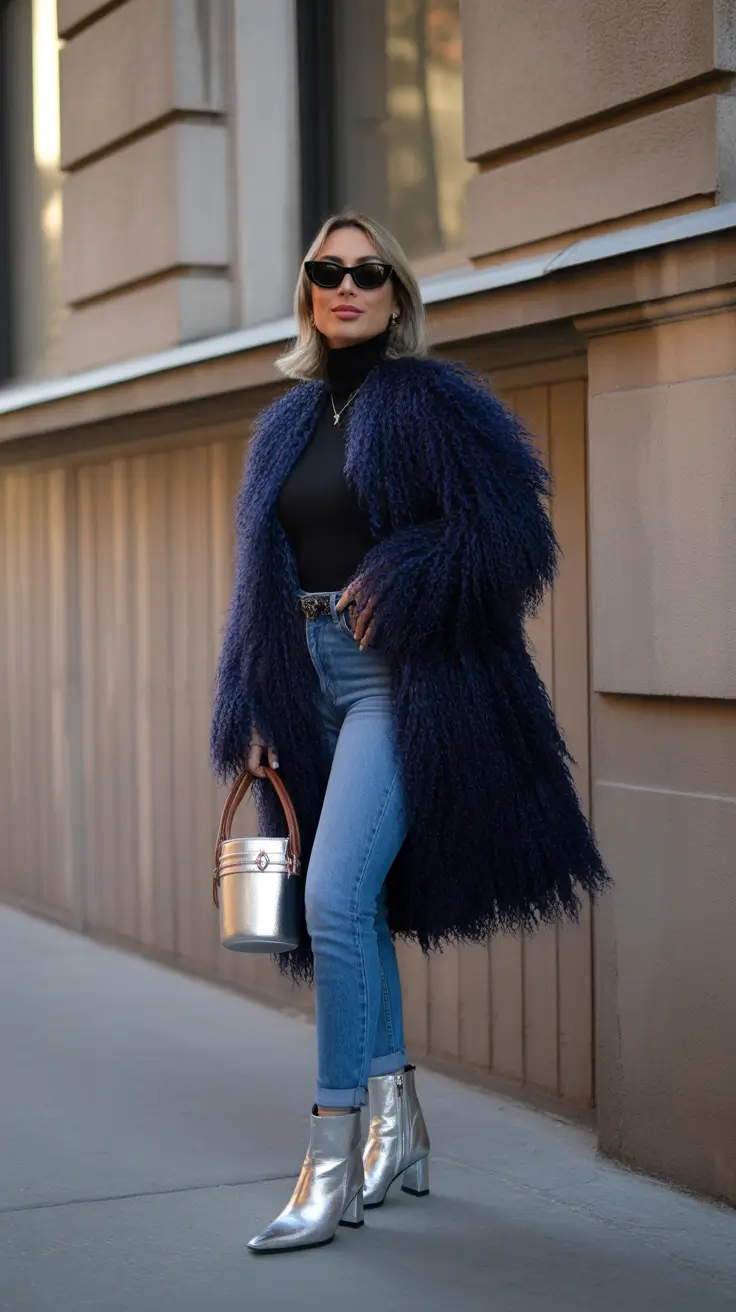 winter outfits cold freezing snow electric midnight