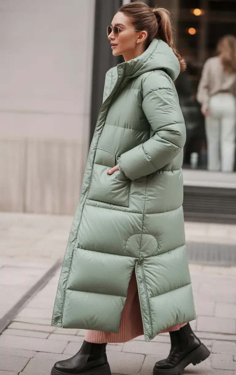 classy-winter-outfits-casual-Mint-Green-Comfort