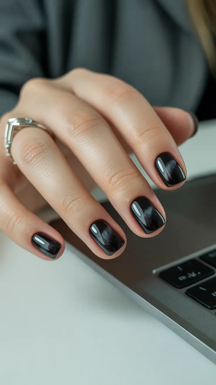 acrylic-nails-and-color-ideas-winter-2025-2026 Midnight Reflection