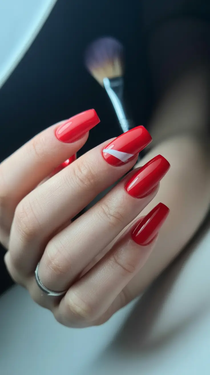 acrylic-nails-and-color-ideas-winter-2025-2026 Cherry Flame