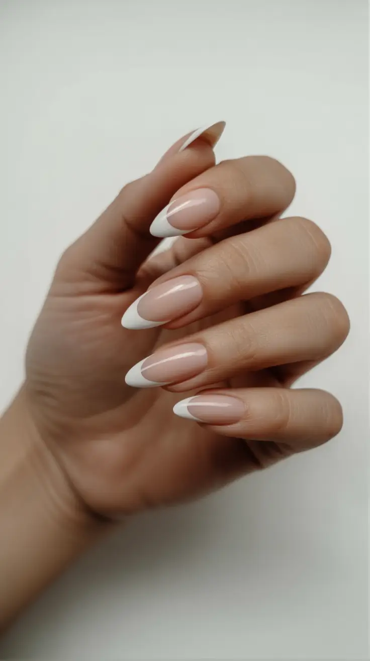 Almond nails and color ideas: winter 2025-2026 Classic French Revival