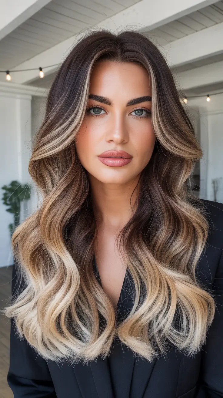 Balayage Hair Color for Winter 2025-2026 Soft Brunette Melt