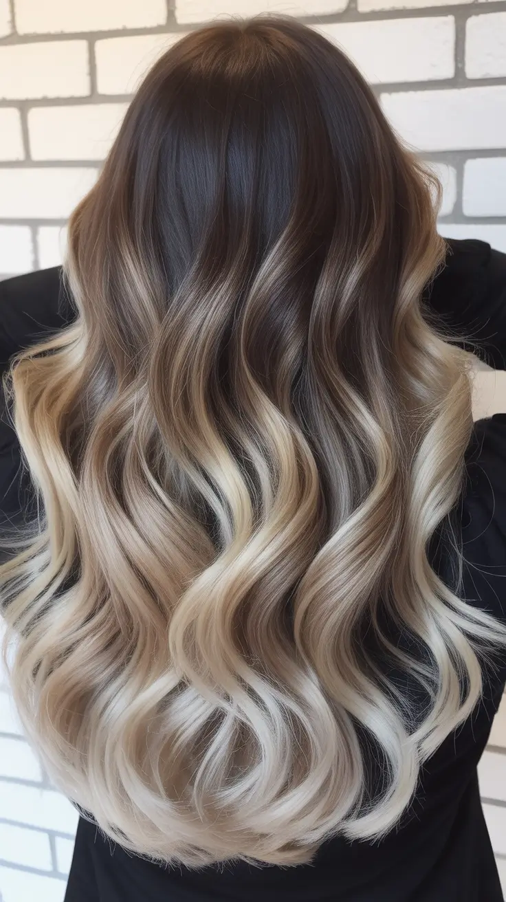 Balayage Hair Color for Winter 2025-2026 Vanilla Blonde Swirl