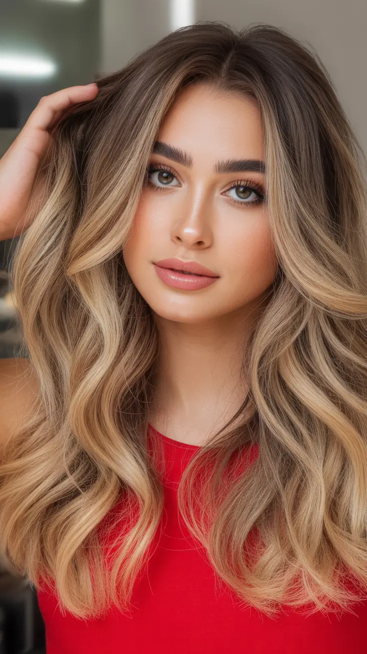 Balayage Hair Color for Winter 2025-2026 Golden Caramel Glow