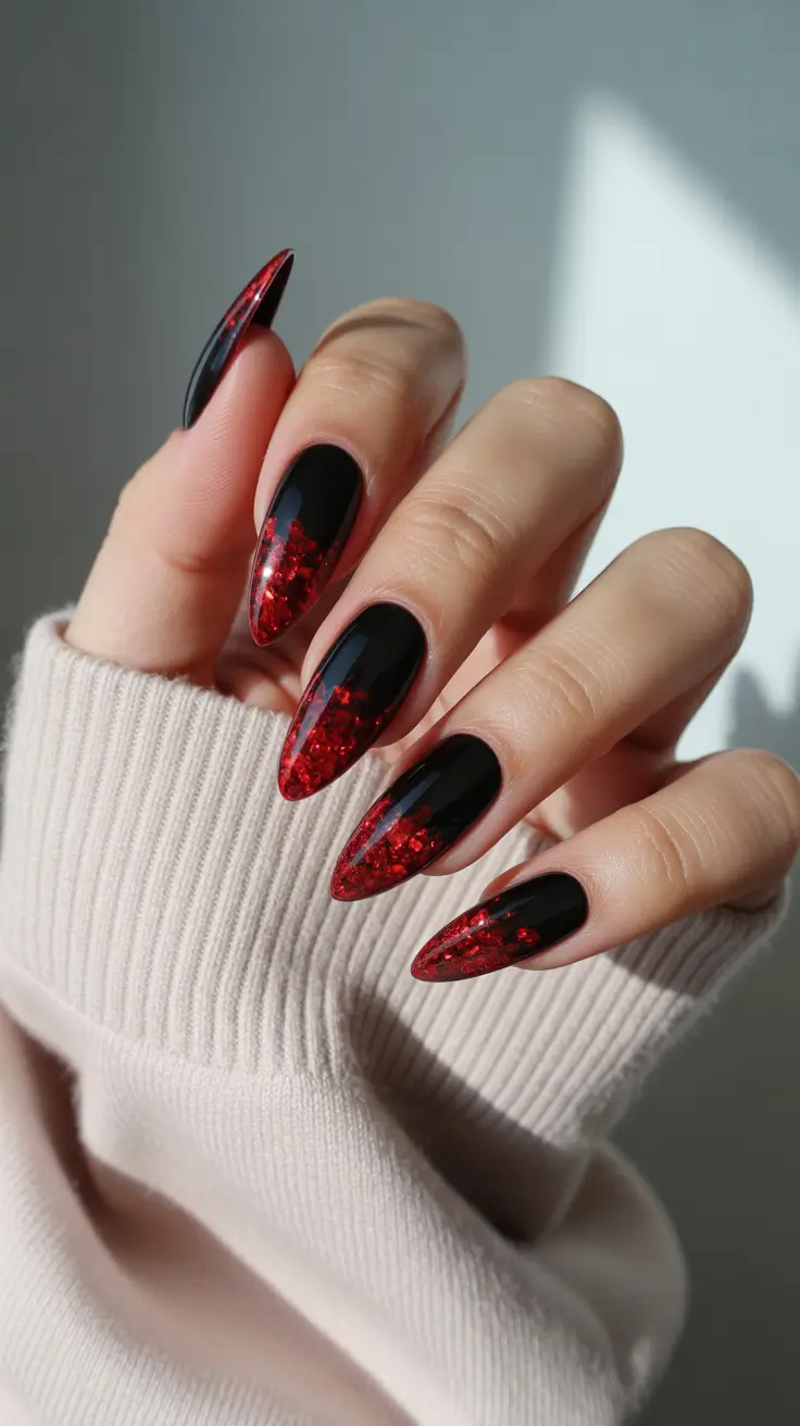 best winter nail colors 2025 - Crimson Eclipse