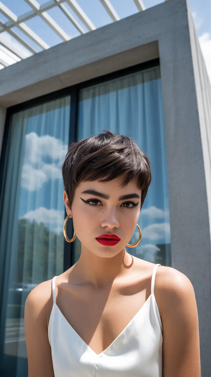 Chic Pixie Haircuts Winter 2025-2026 Inspiration City Noir Pixie