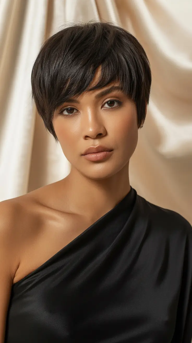 Chic Pixie Haircuts Winter 2025-2026 Inspiration Soft Cocoa Pixie-Bob