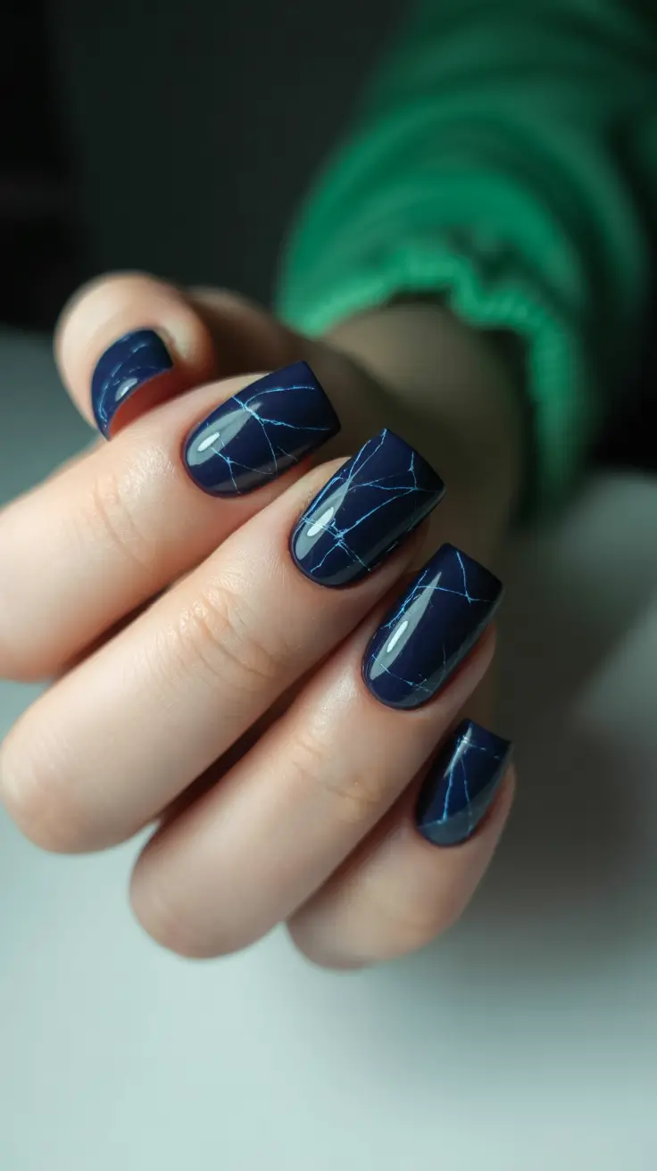 chic winter nail ideas 2025-2026 midnight veins