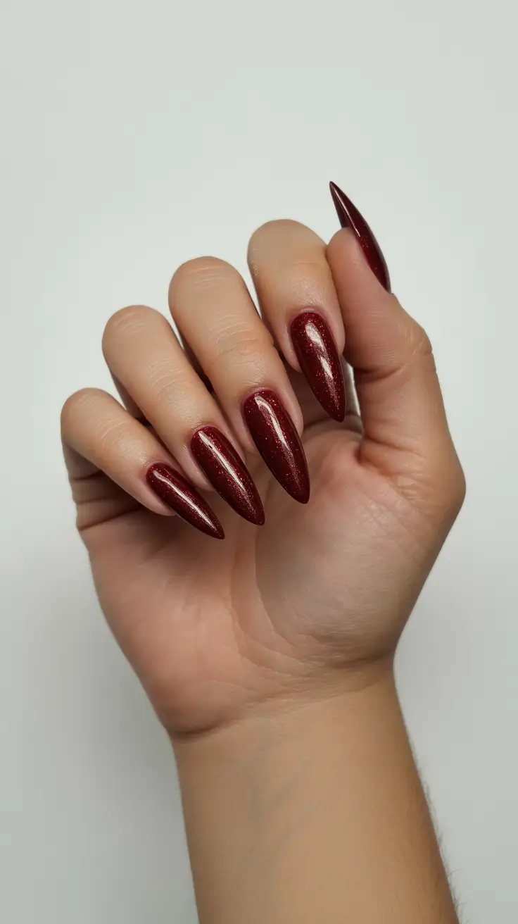 chic winter nail ideas 2025-2026 crimson ice glow