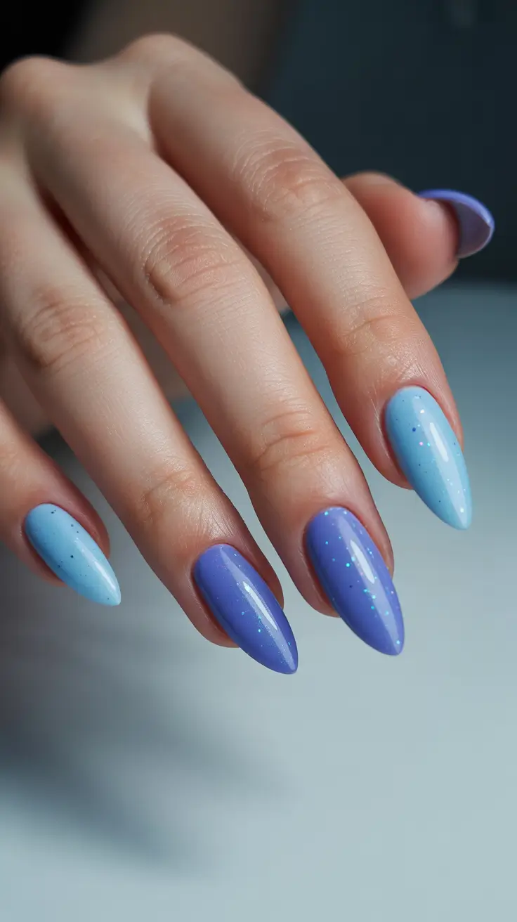 Color Trends for Winter Manicure 2025–2026 Icy Lavender Fade