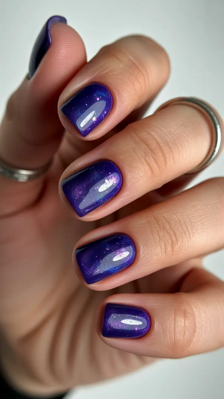 Color Trends for Winter Manicure 2025–2026 Galaxy Violet