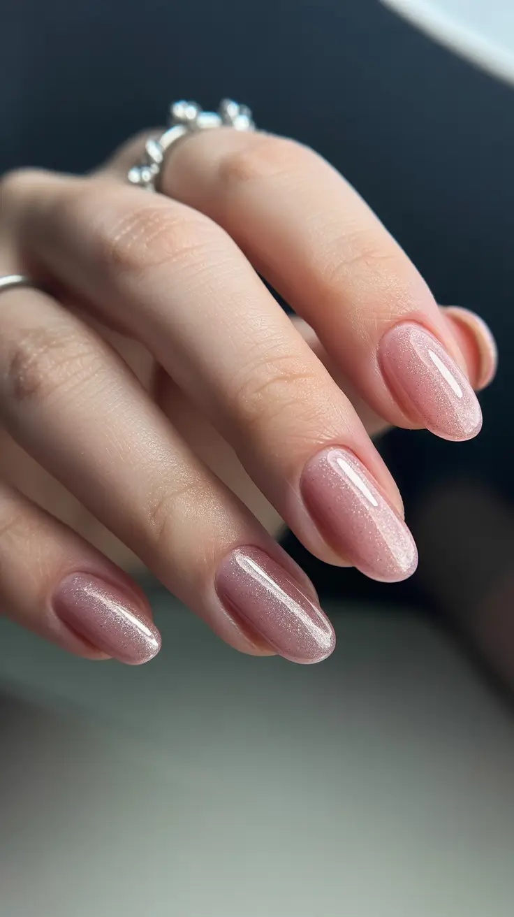 Color Trends for Winter Manicure 2025–2026 Frosted Rose Glow