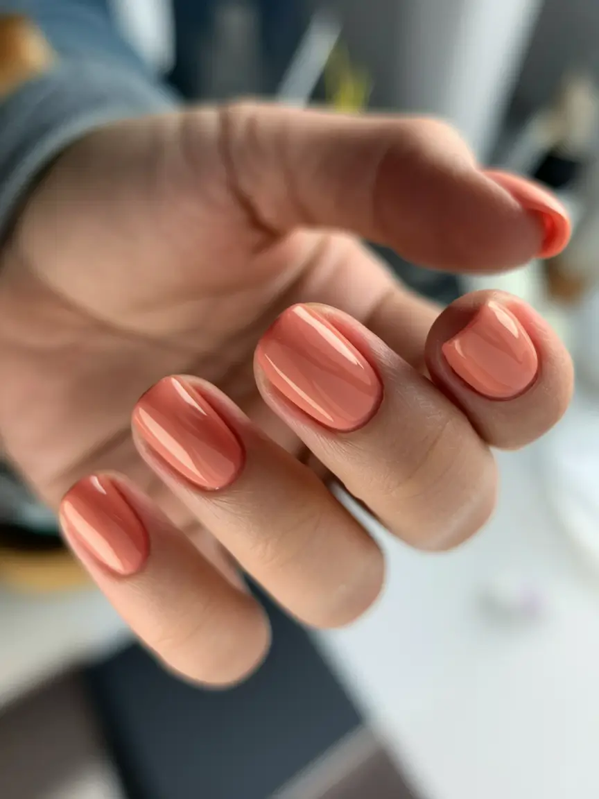 november nails designs fall burnt orange Cozy Pumpkin Neutral