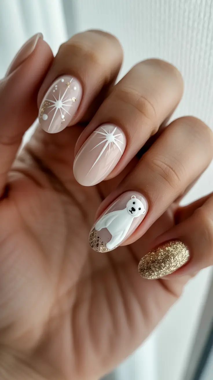 Cute Dip Nails Winter 2025–2026 Polar Dream