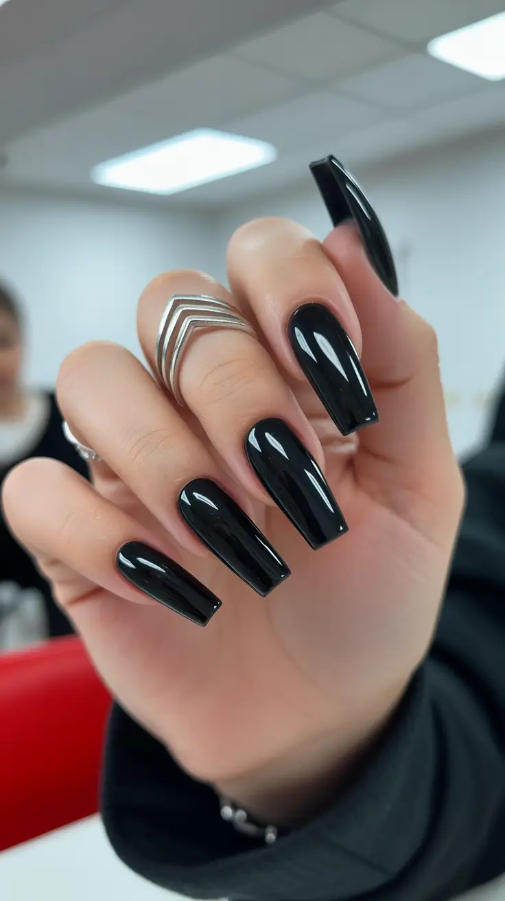 Cute Dip Nails Winter 2025–2026 Midnight Confidence