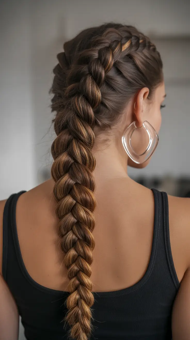 Cute winter hairstyles braids Bold Braided Statement Look
