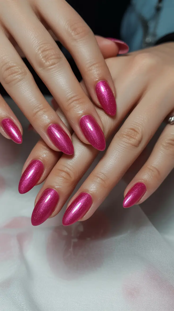 Cute Winter Manicure 2025–2026 Winter Berry Shimmer