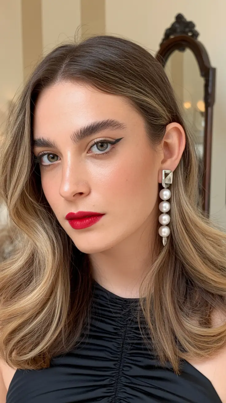 Deep Winter Hair Colors Inspiration 2025-2026 Golden Beige Balayage Elegance