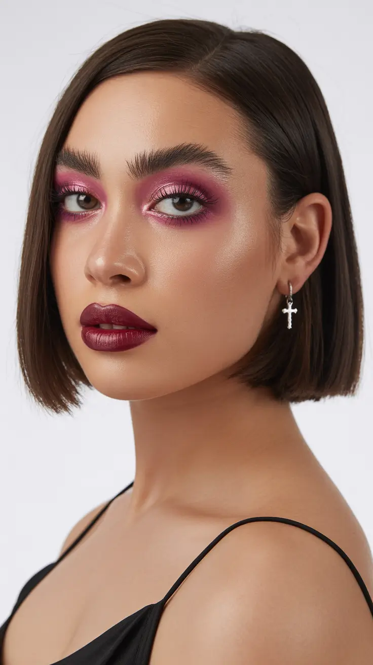 Deep Winter Hair Colors Inspiration 2025-2026 Raven Shine with Modern Edge