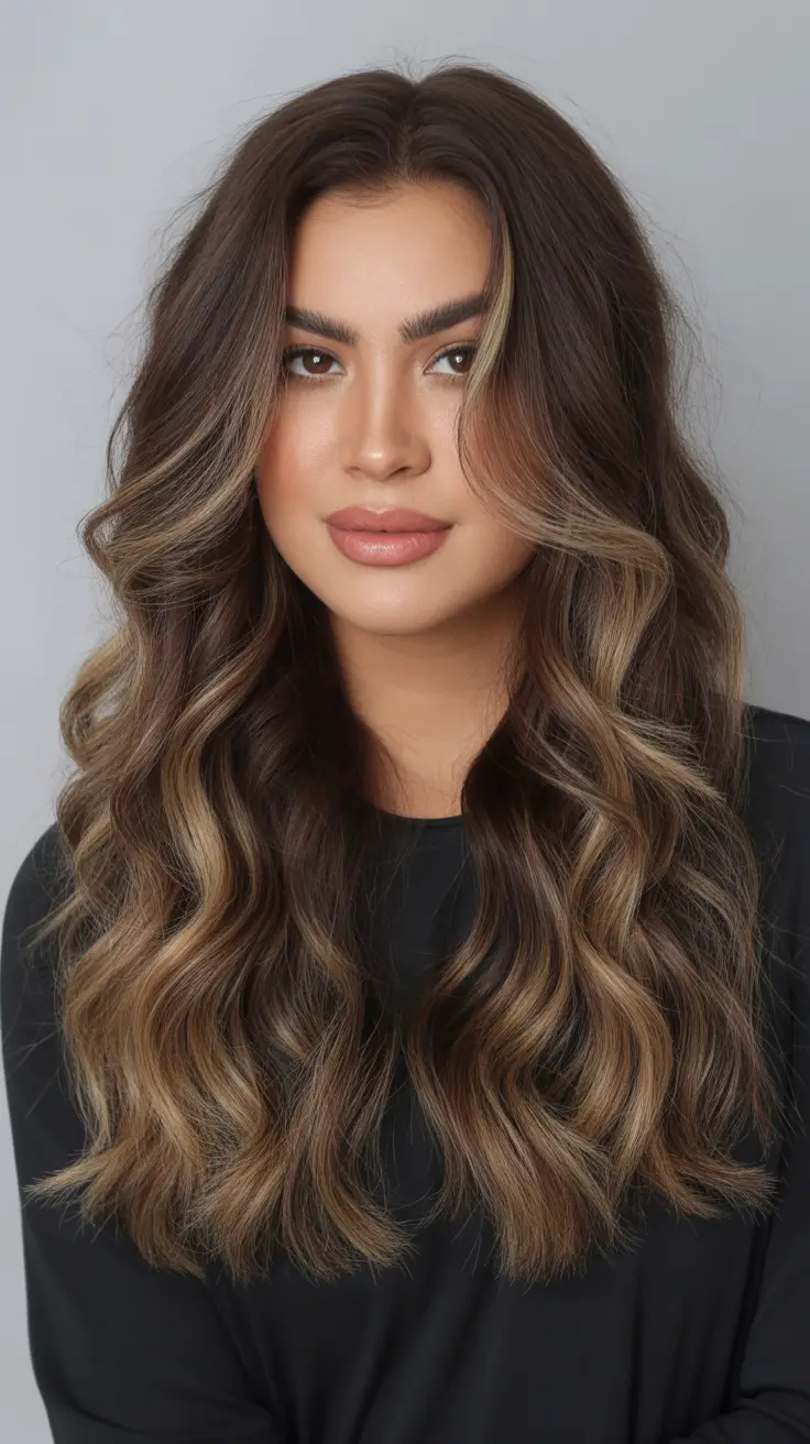 Deep Winter Hair Colors Inspiration 2025-2026 Honey Ash Balayage Perfection