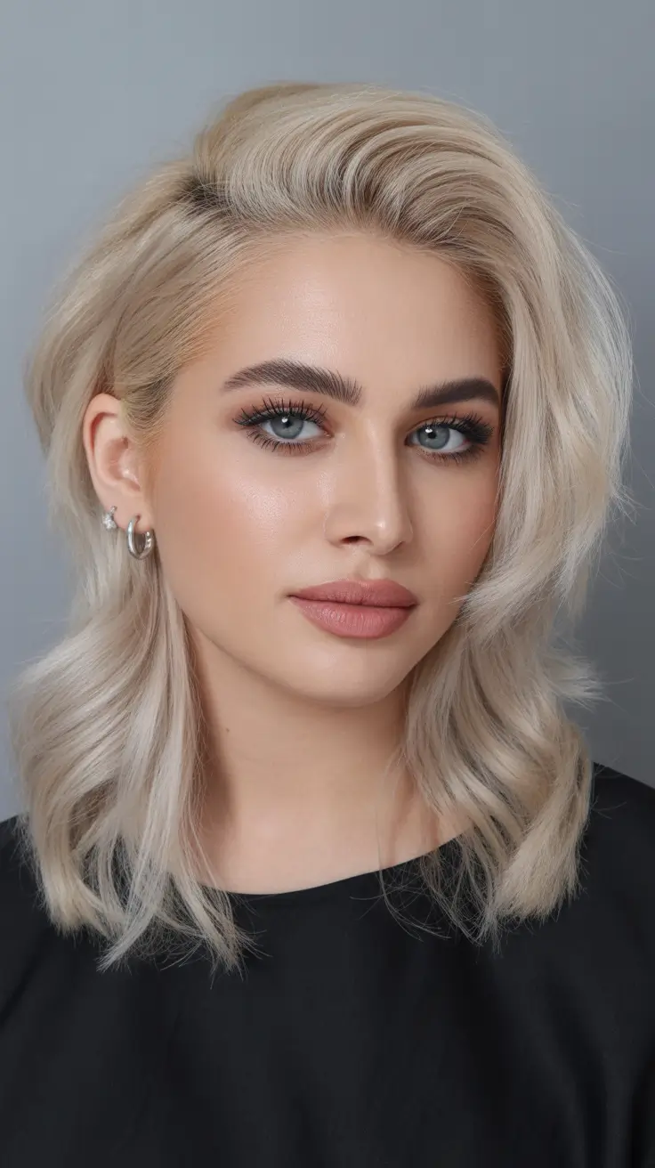 Deep Winter Hair Colors Inspiration 2025-2026 Frosted Platinum Luxe
