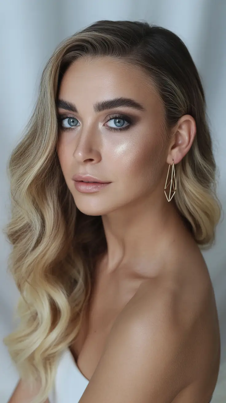 Deep Winter Hair Colors Inspiration 2025-2026 Champagne Blonde Glamour
