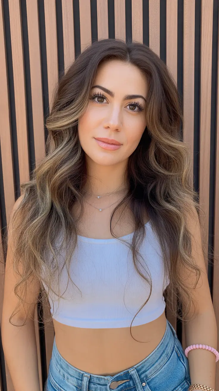Deep Winter Hair Colors Inspiration 2025-2026 Caramel Melt Balayage