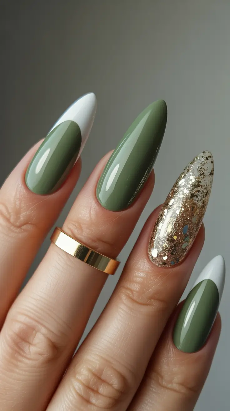 Fresh Cute Nail Inspiration Winter 2025-2026 Olive Luxe Mix