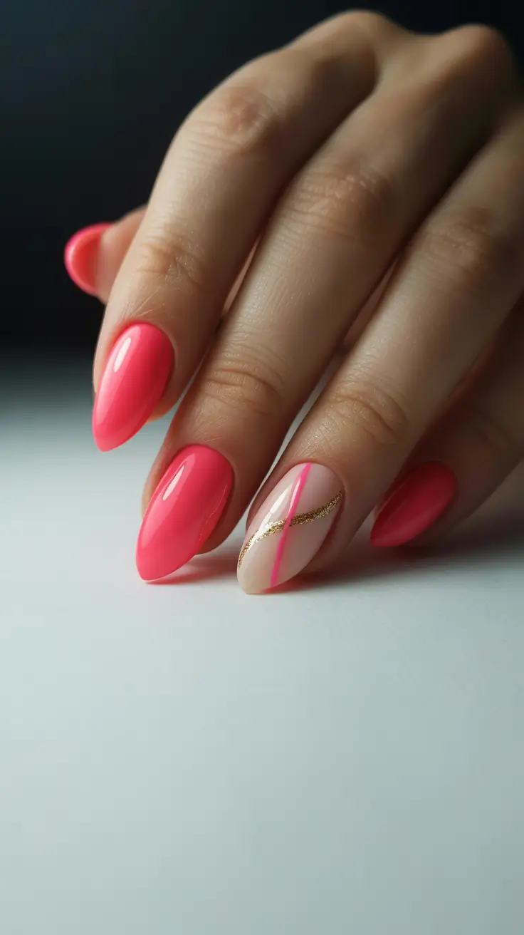 winter color nails acrylic Electric Berry Shine