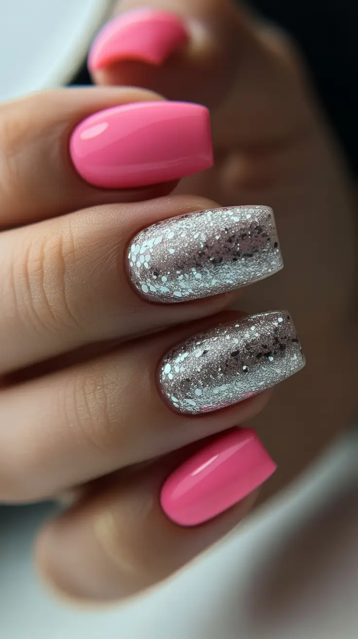 Christmas gel Frosted Pink Glow