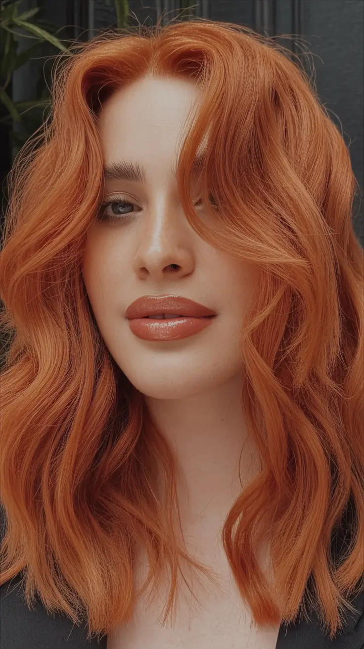 winter hair colors auburn Classic Copper Waves