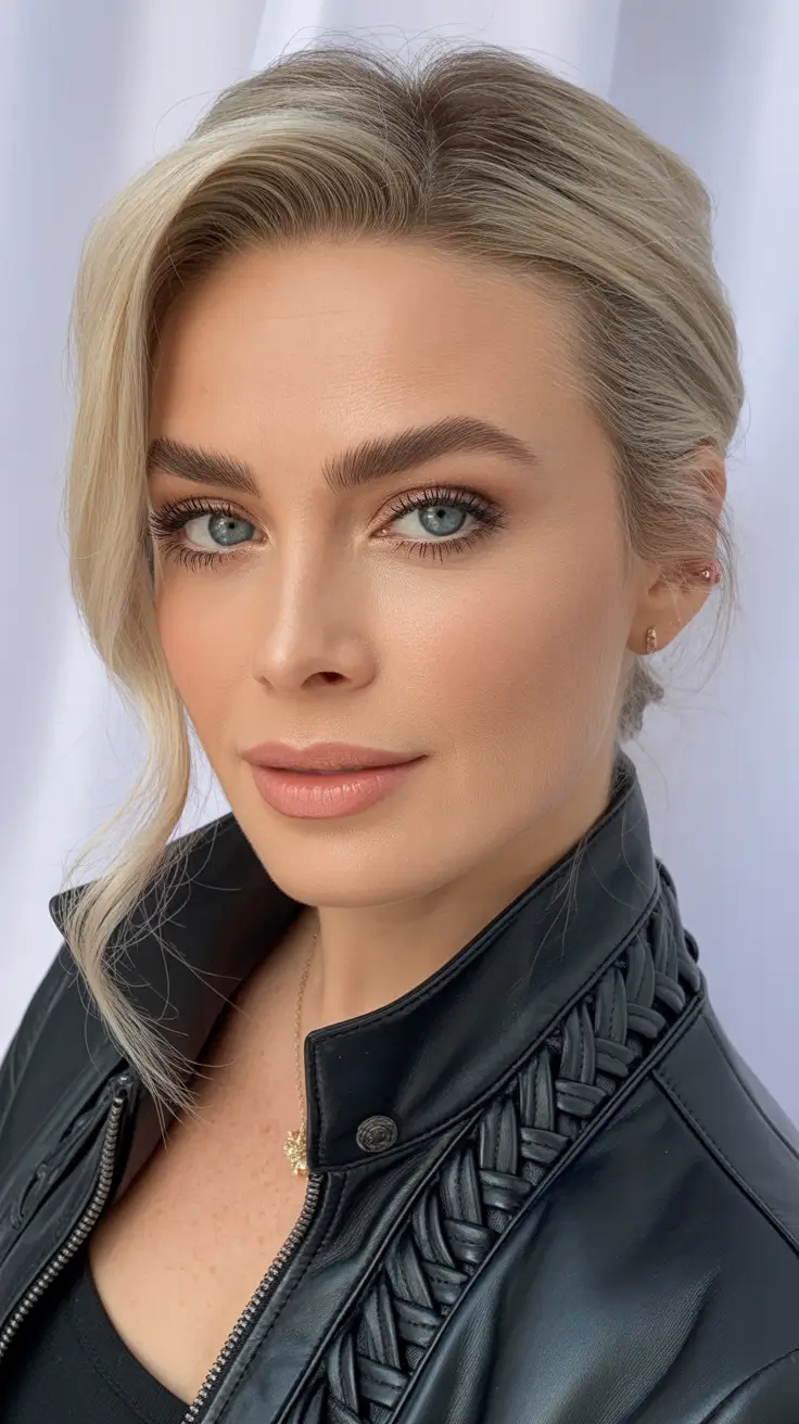 Hair Color & Winter Hairstyles for Women Over 40 2025-2026 Soft Blonde Updo