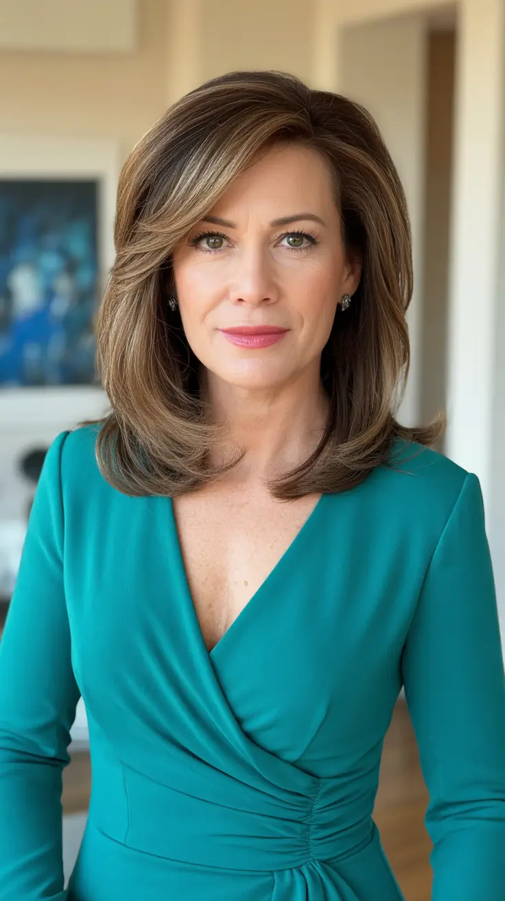 Hair Color & Winter Hairstyles for Women Over 50 2025-2026 Medium Volume