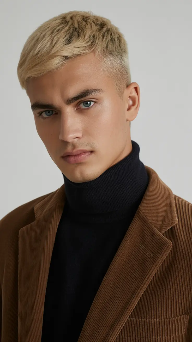 winter-men's-haircuts-Cool-Blonde-Crop