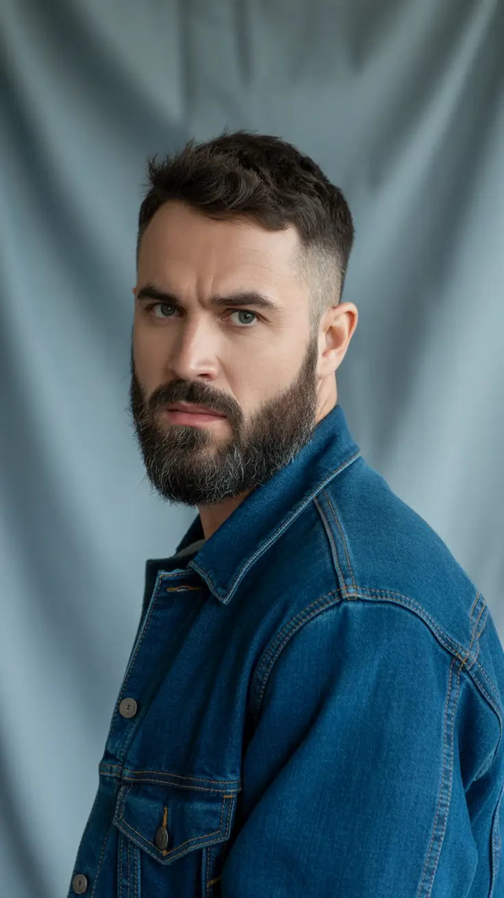 winter-men's-haircuts-Beard-and-Crop-Balance