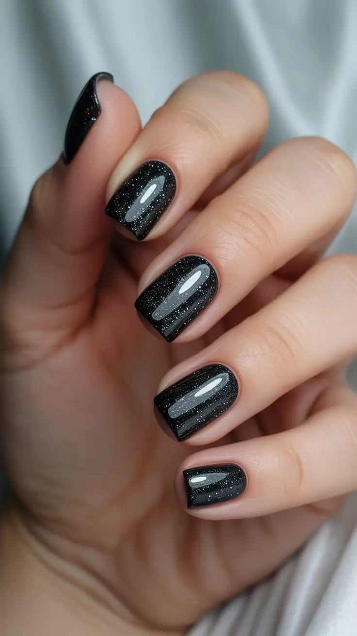 Modern Dark Nail Inspo Winter 2025–2026 Starry Veil