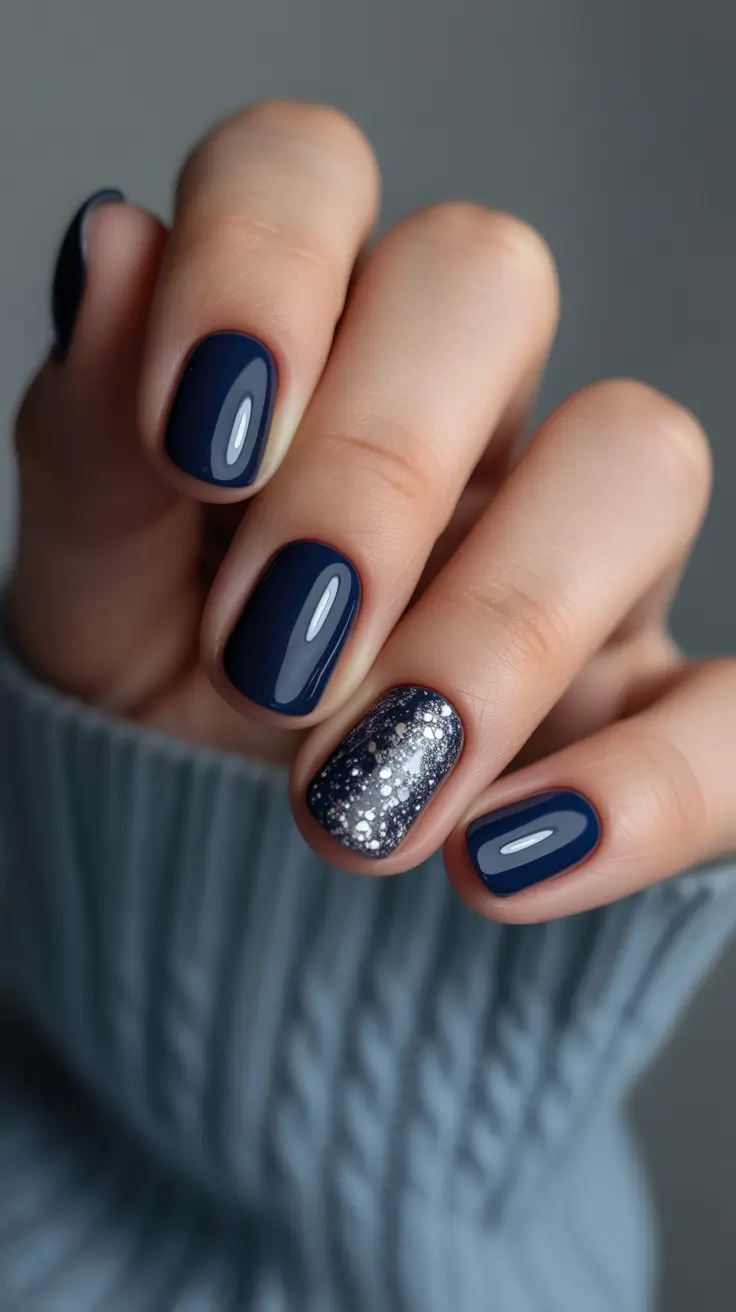 Modern Dark Nail Inspo Winter 2025–2026 Blue Velvet Spark
