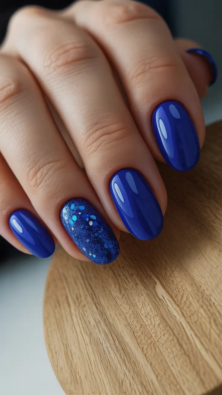 Modern Dark Nail Inspo Winter 2025–2026 Frozen Sapphire