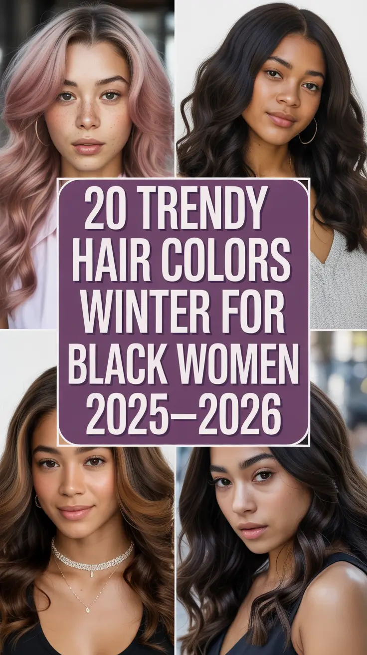 Trendy Hair Colors Winter for Black Women 2025–2026: Warm, Chic & Unforgettable Looks