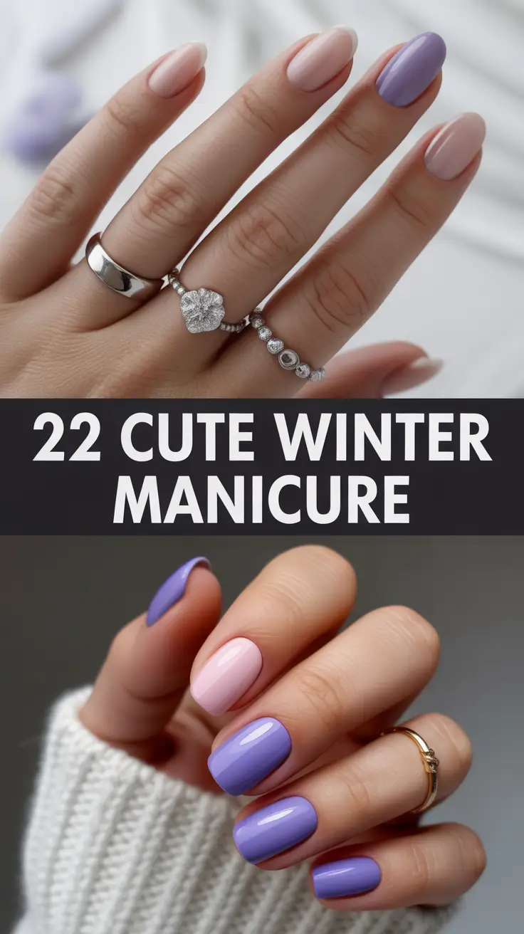 Cute Winter Manicure 2025–2026: Trendy Winter Manicure Ideas for Short Nails and Almond Shapes