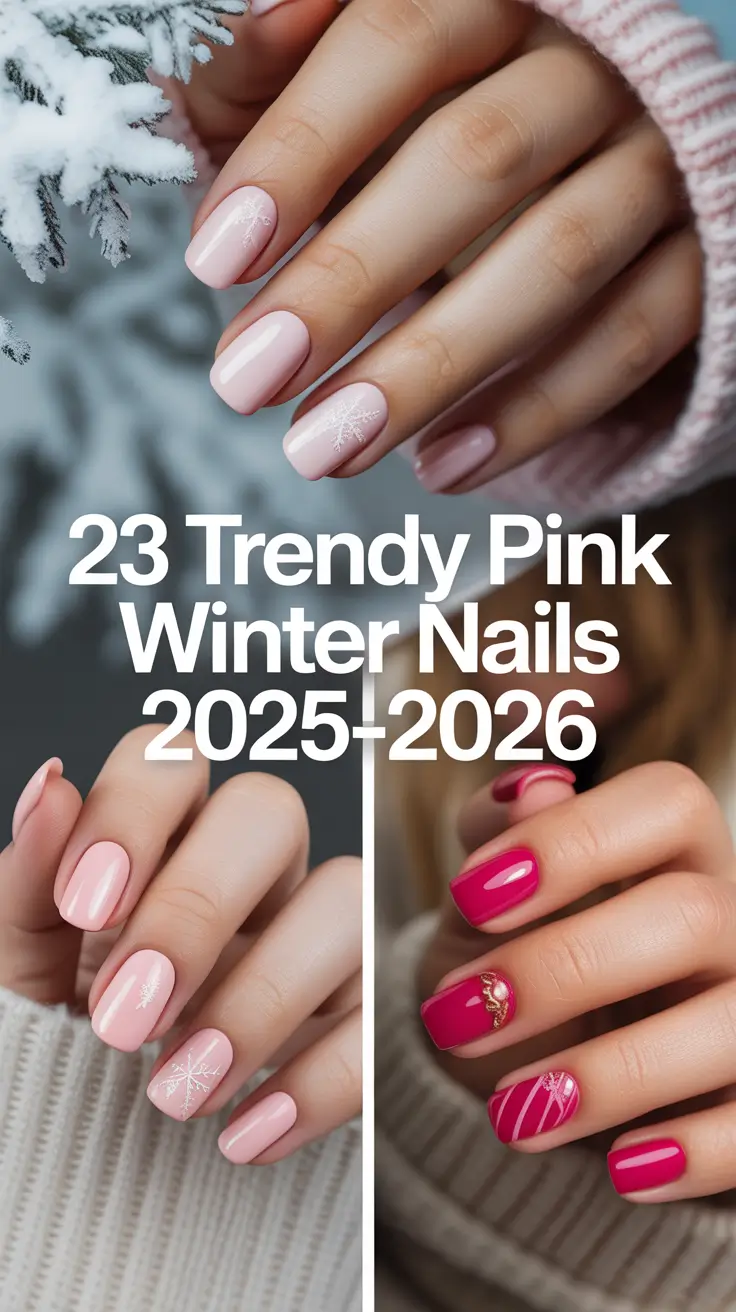 Trendy Pink Winter Nails 2025–2026: Cozy, Chic & Totally Wearable Ideas for Every Style