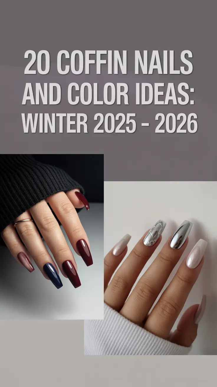 Coffin Nails and Color Ideas: Winter 2025–2026 Trends for Every Style and Shape