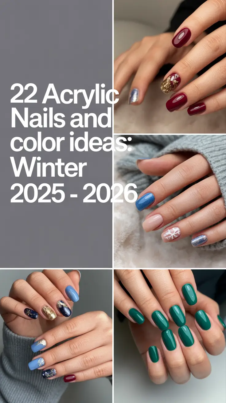 Acrylic Nails and Color Ideas: Winter 2025–2026 — The Most Beautiful Almond, French, and Bright Designs to Try This Season