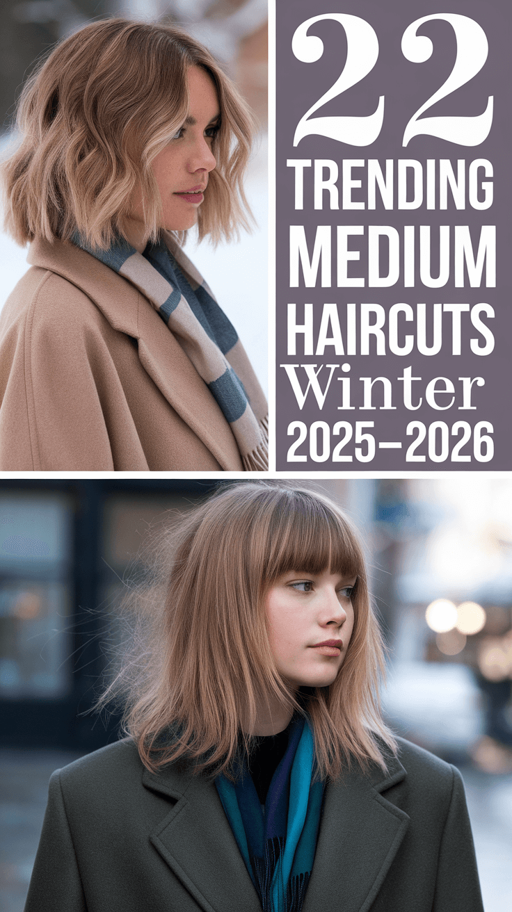Trending Medium Haircuts Winter 2025–2026: Chic Shoulder-Length Cuts for Every Face Shape