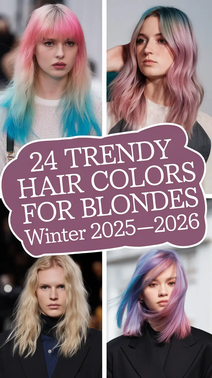 Trendy Hair Colors for Blondes Winter 2025–2026: Balayage Ideas, Fun Shades & Modern Blonde Inspiration