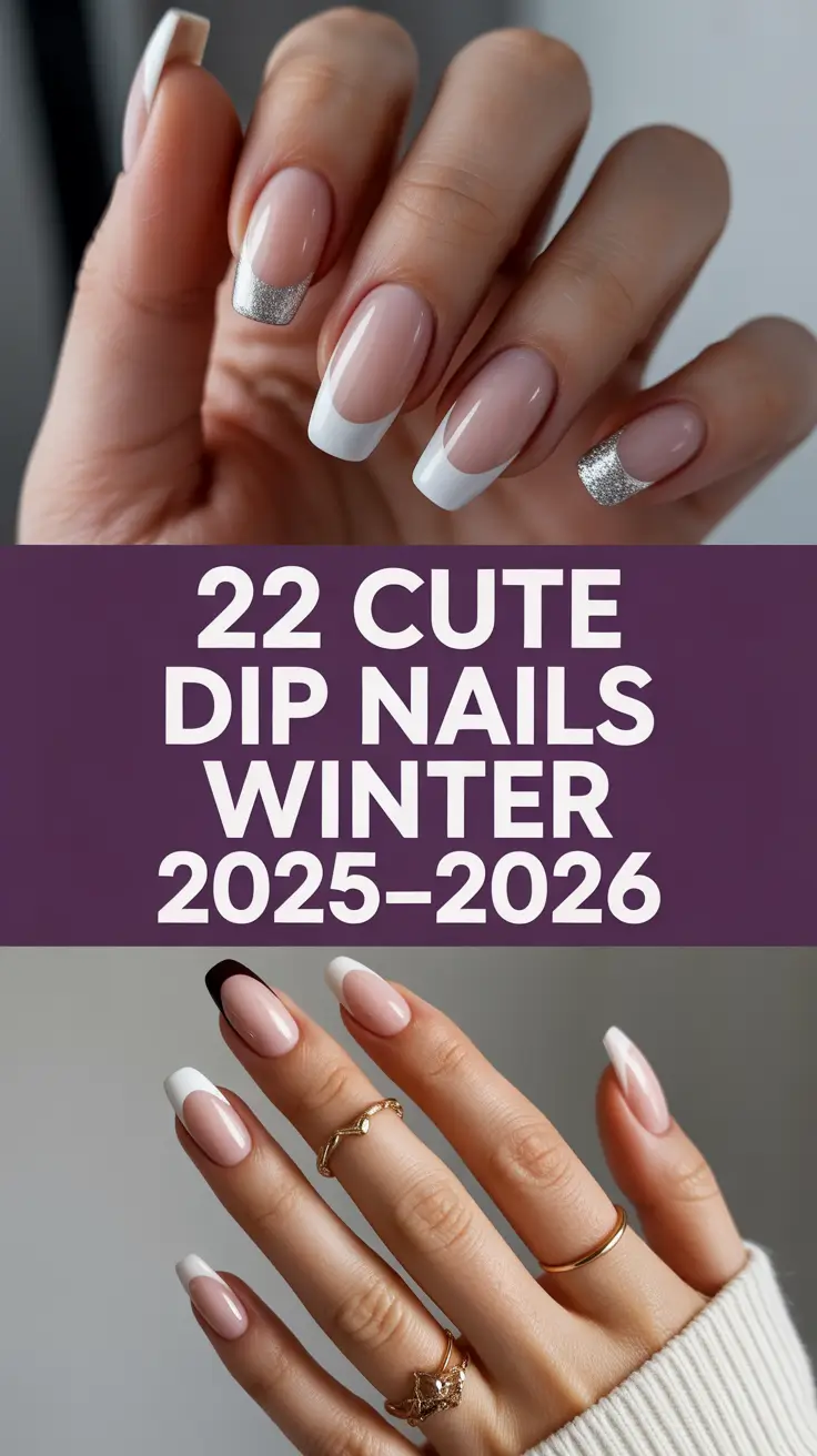 Cute Dip Nails Winter 2025–2026: Cozy, Chic & Trendy Nail Ideas for the Cold Season