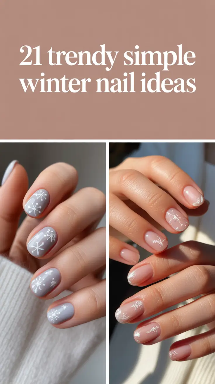 Trendy Simple Winter Nail Ideas 2025–2026: Cute Gel Designs, Cozy Colors & Inspo for Every Style
